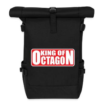 King_of_Octagon_MMA_Mixed Martial Art - Rolltop Rucksack - Schwarz - Vorne