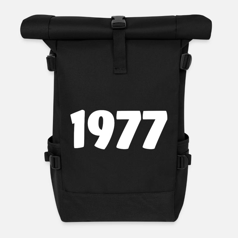 1977 - Sac à dos roll top - noir