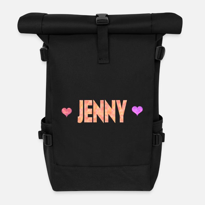 Jenny - Rolltop Rucksack - Schwarz