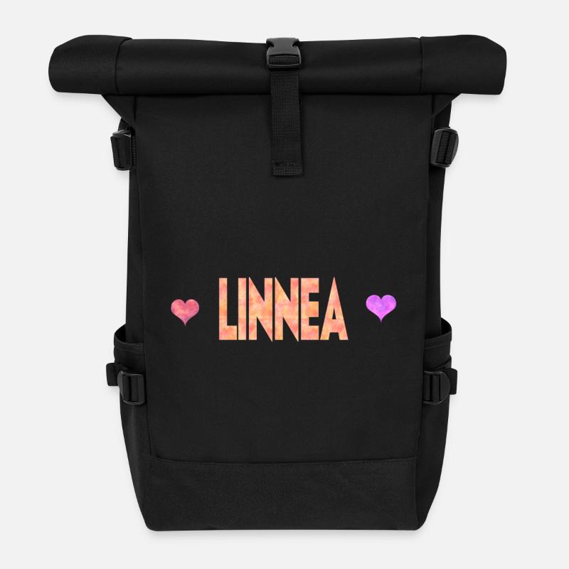 Linnea - Rolltop Rucksack - Schwarz