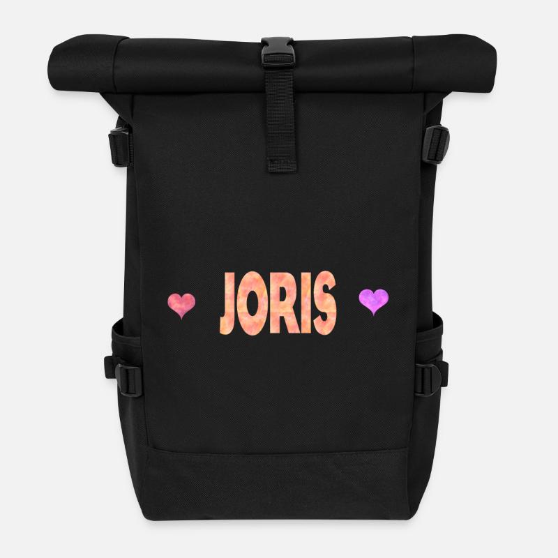 Joris - Rolltop Rucksack - Schwarz