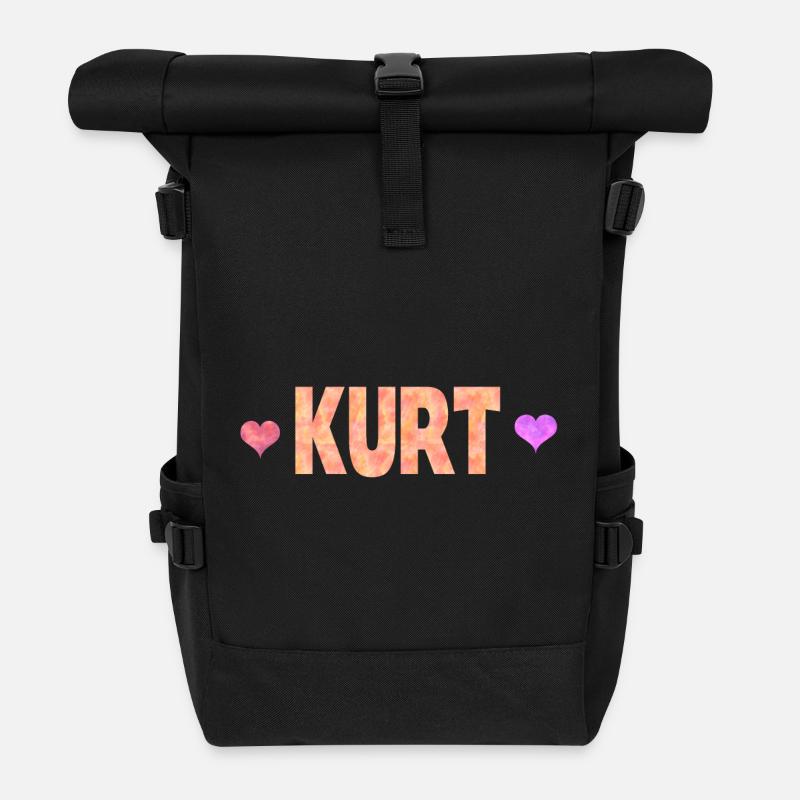 Kurt - Rolltop Rucksack - Schwarz