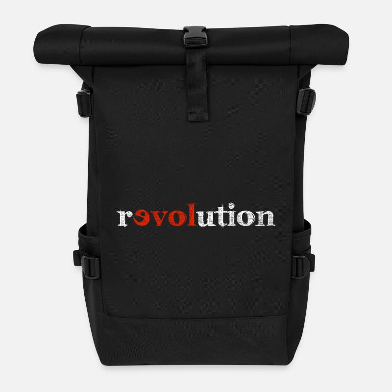 Revolution - Rolltop Rucksack - Schwarz