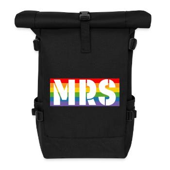 Rainbow shirt MRS - Rolltop Rucksack - Schwarz - Vorne