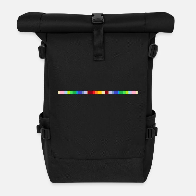 Sign colorful - Rolltop Rucksack - Schwarz