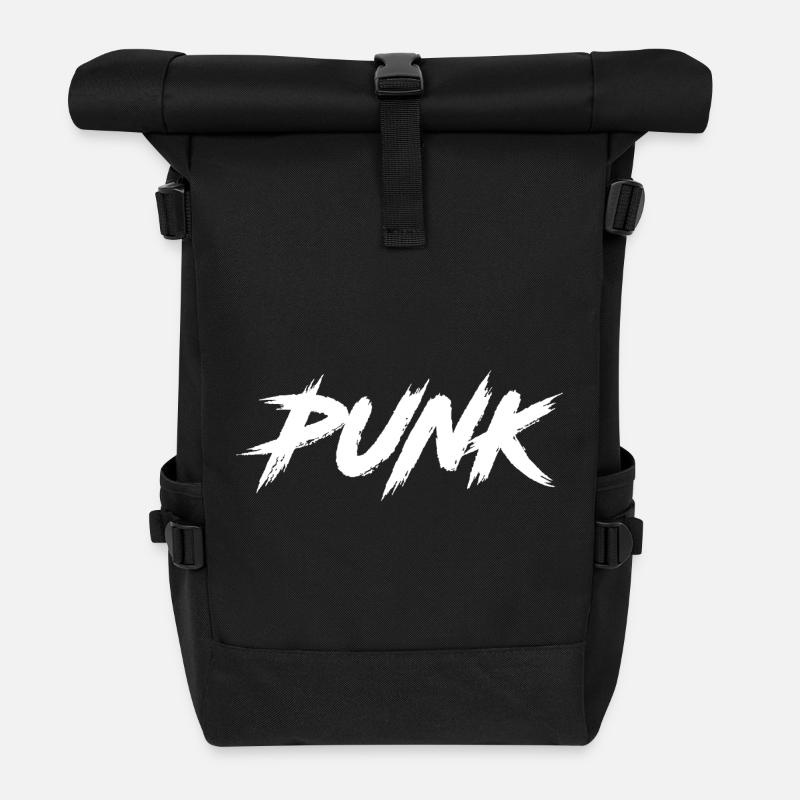 PUNK - Rolltop Rucksack - Schwarz