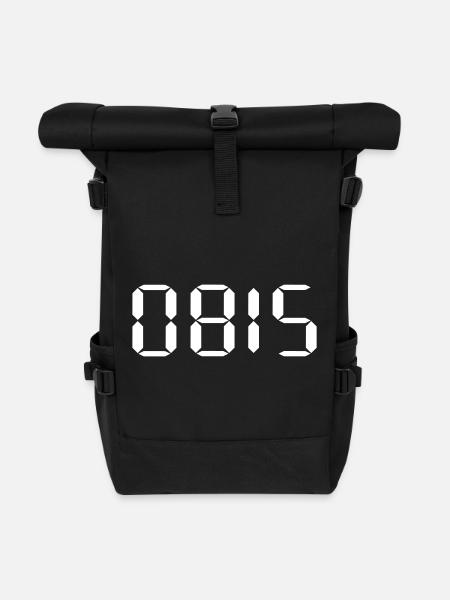 0815 - Rolltop Rucksack - Schwarz