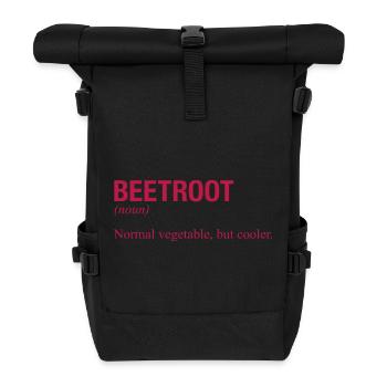 BETTERAVE ROTE BETE - Sac à dos roll top - noir - Devant