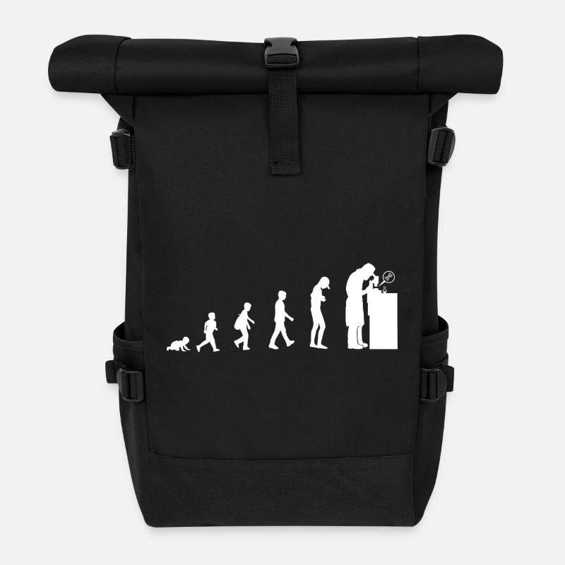 biologist-01 - Roll Top Backpack - black