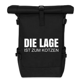 The location sucks - Roll Top Backpack - black - Front