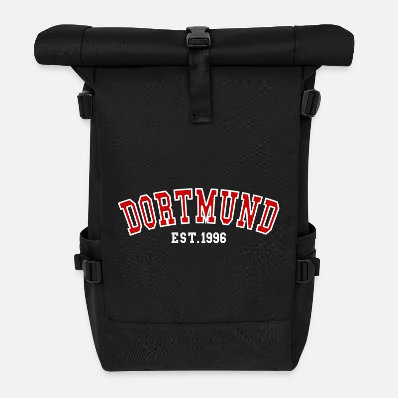 Dortmund Est. 1996 - Roll Top Backpack - black