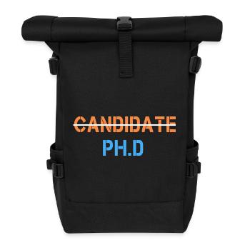 Doctorant drôle - Sac à dos roll top - noir - Devant
