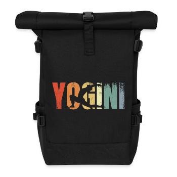Yogini Vintage Look - Rolltop Rucksack - Schwarz - Vorne