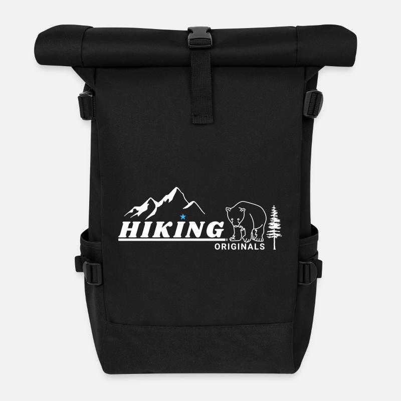 Randonnées originales - Sac à dos roll top - noir