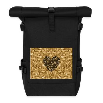 Heart of Stone - Roll Top Backpack - black - Front