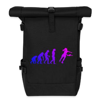 Pickleball player gift for pickleball pro fans - Roll Top Backpack - black - Front