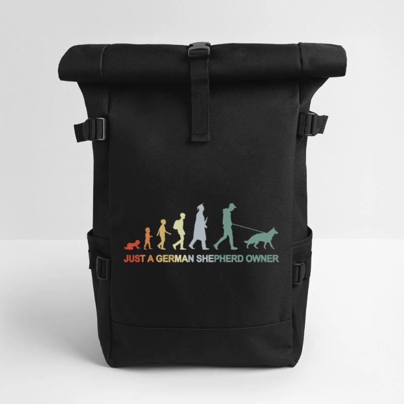 Evolution German Shepherd Owner Roll Top Backpack