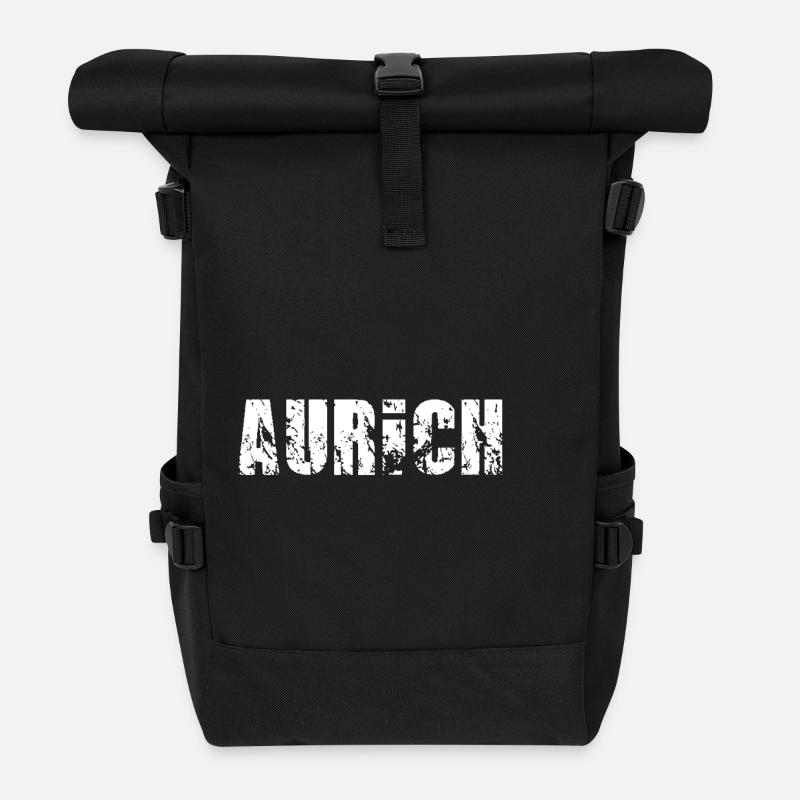 Aurich - Rolltop Rucksack - Schwarz