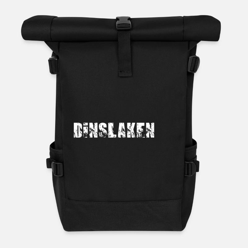 Dinslaken - Rolltop Rucksack - Schwarz