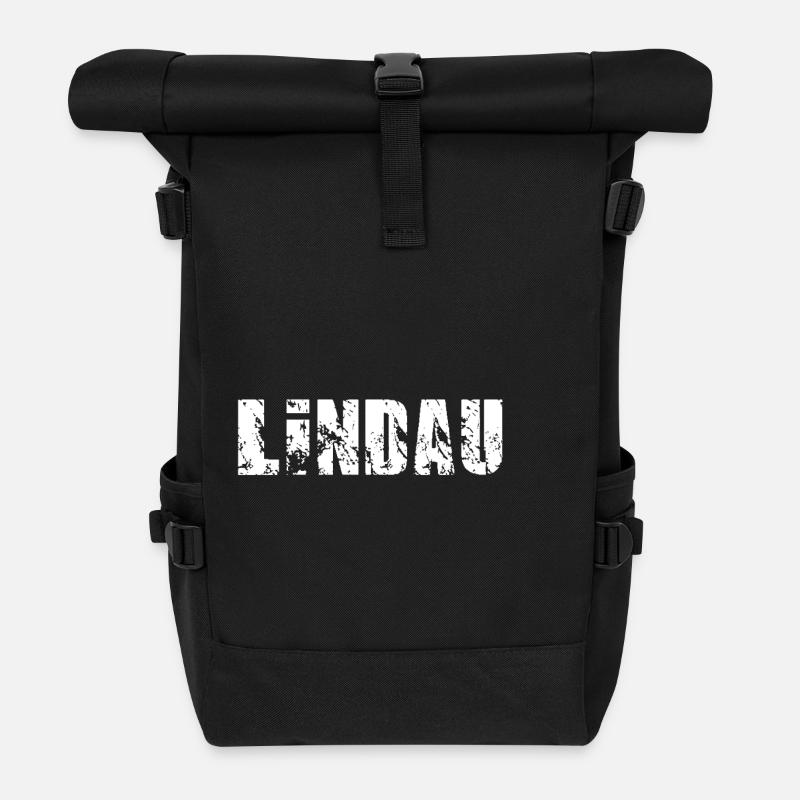 Lindau - Rolltop Rucksack - Schwarz
