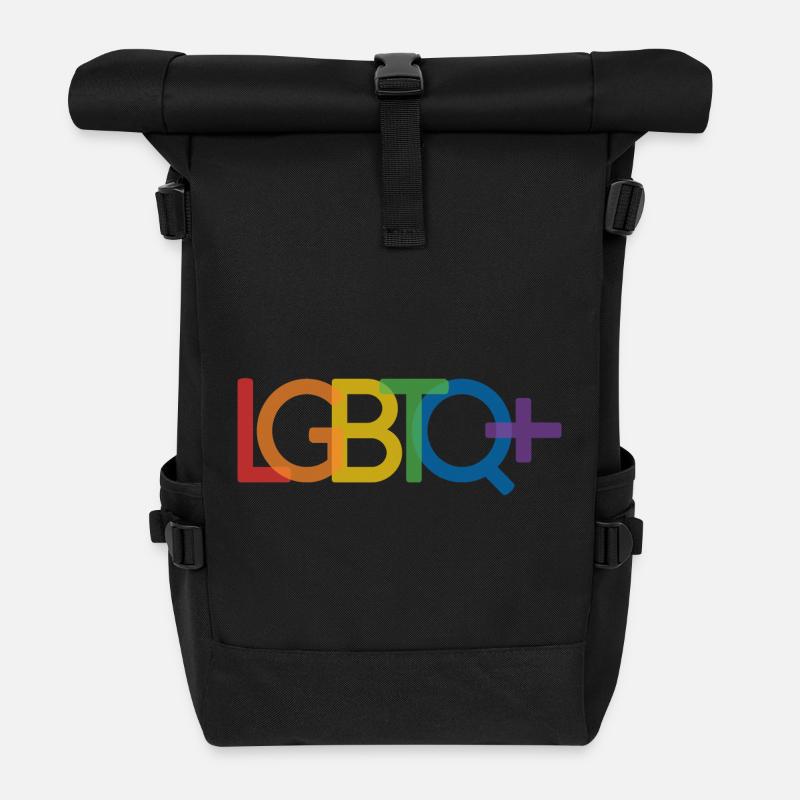 Pride Month - LGBTQ+ - Rolltop Rucksack - Schwarz