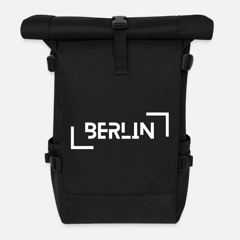 Berlin - Rolltop Rucksack - Schwarz