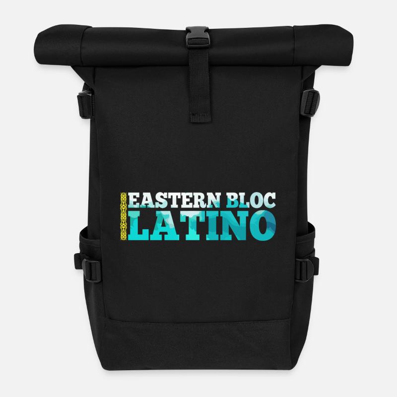 Ostblock Latino Kasache Kasachstan Geschenk - Rolltop Rucksack - Schwarz