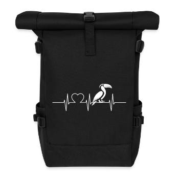 Toucans Toucan - Roll Top Backpack - black - Front