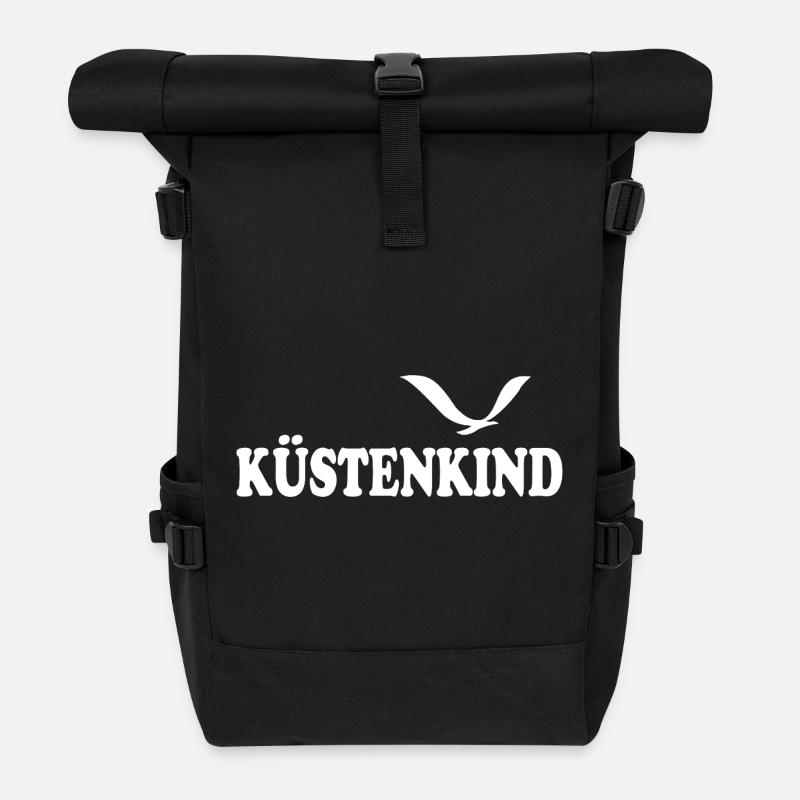 Enfant côtier - Sac à dos roll top - noir