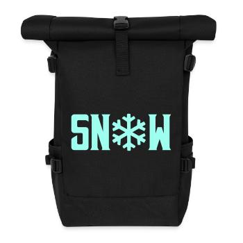 SNOW Snow Crystal - Roll Top Backpack - black - Front