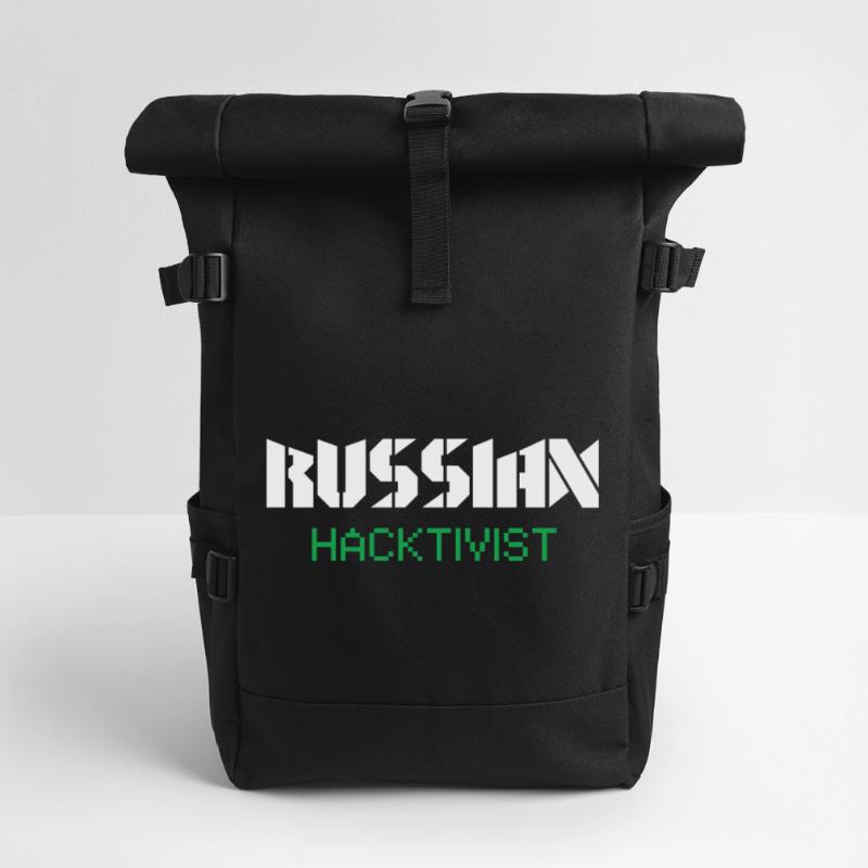 Conception de cybersécurité par hacktiviste russe Sac à dos roll top