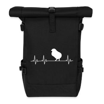Fans de poulets - - Coq - Poussins - Sac à dos roll top - noir - Devant