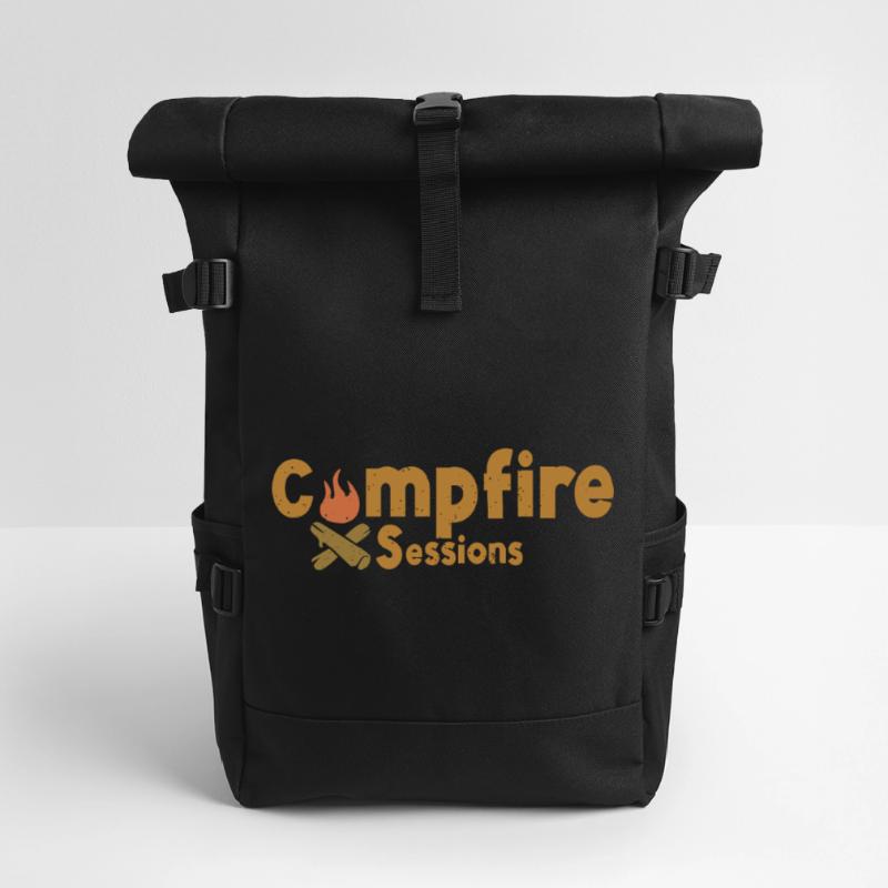 Sessions de feu de camp – Conception de camp extérieur chaleureuse Sac à dos roll top