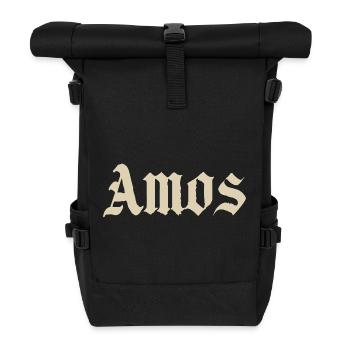 Lettrage gothique d’Amos - Sac à dos roll top - noir - Devant