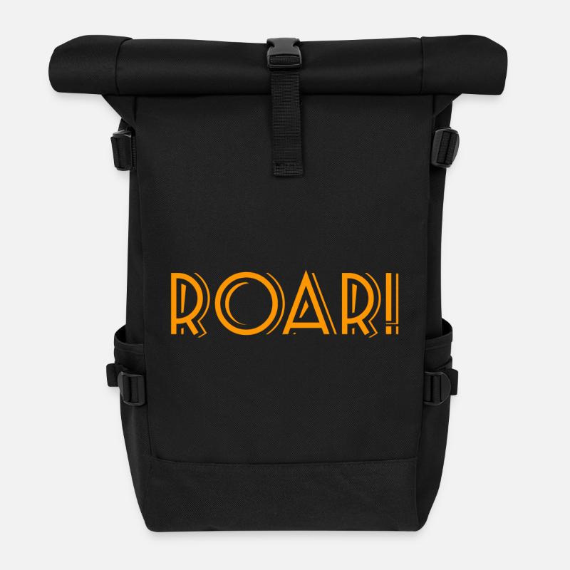 ROAR ! - Rolltop Rucksack - Schwarz
