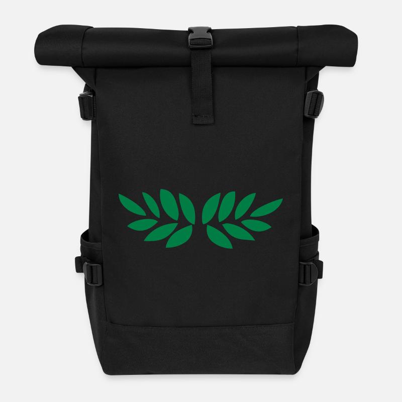 Lorbeerkranz - Rolltop Rucksack - Schwarz