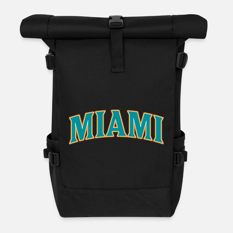 Miami - Rolltop Rucksack - Schwarz