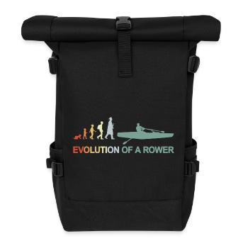 Development of a rower - Roll Top Backpack - black - Front