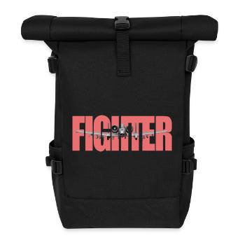 Fighter A-10 Thunderbolt II - Roll Top Backpack - black - Front