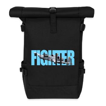 Fighter A-10 Thunderbolt II - Roll Top Backpack - black - Front