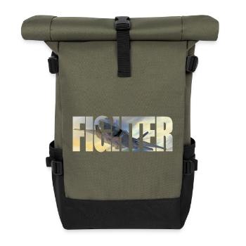 Chasseur F-35 Lightning II - Sac à dos roll top - olive/noir - Devant