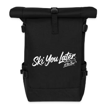 Ski You Later At The Bar - Roll Top Backpack - black - Front