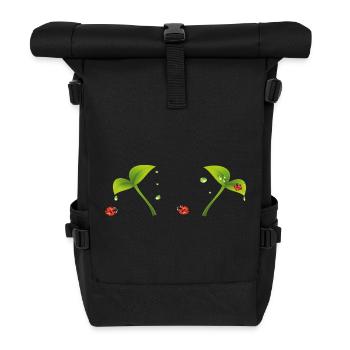 Ladybird - Roll Top Backpack - black - Front
