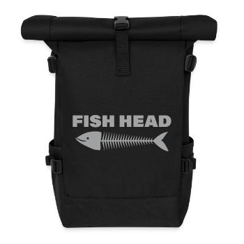 FISH HEAD - Rolltop Rucksack - Schwarz - Vorne