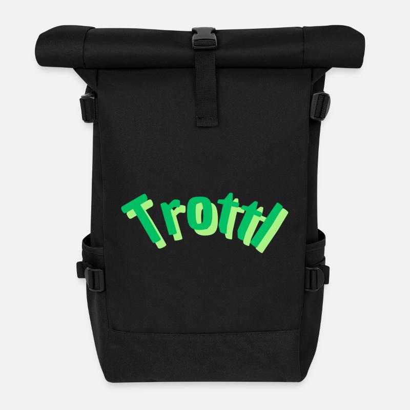 Trottl - Rolltop Rucksack - Schwarz