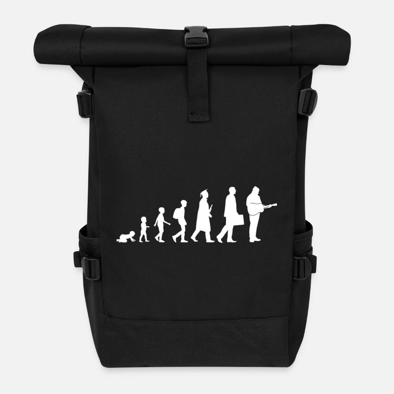 Vom Kind zum Gitarristen - Rolltop Rucksack - Schwarz