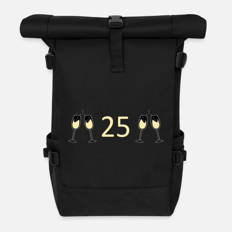 25e anniversaire 25e anniversaire 25 ans Numéro 25 - Sac à dos roll top - noir