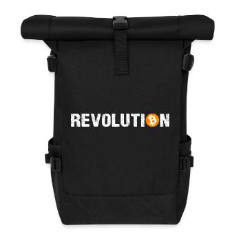 Révolution Bitcoin Cryptomonnaie Bitcoin - Sac à dos roll top - noir - Devant