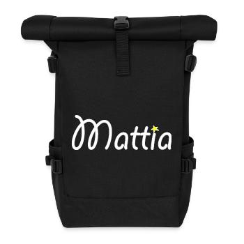 Mattia - Sac à dos roll top - noir - Devant
