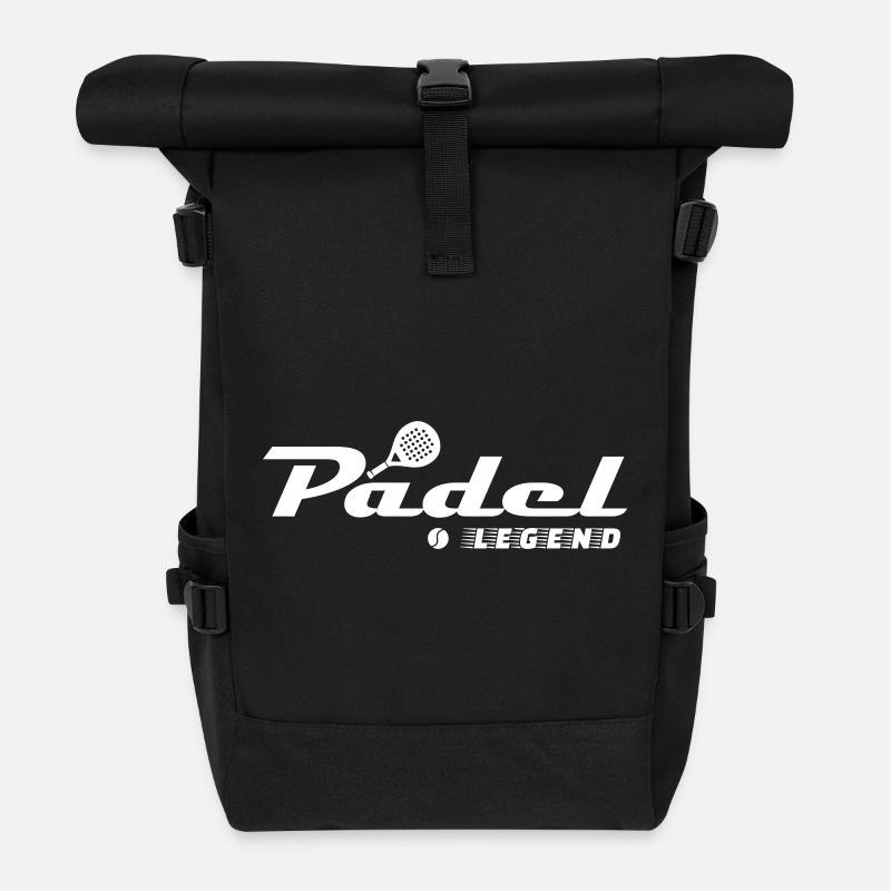 Padel Legend - Rolltop Rucksack - Schwarz
